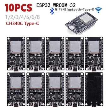1-10 sztuk ESP32 WROOM-32 ESP32-S rozwojowa WiFi + kompatybilna z Bluetooth TYPE-C ESP32 30Pin ESP32 Nodemcu moduł rozwojowy
