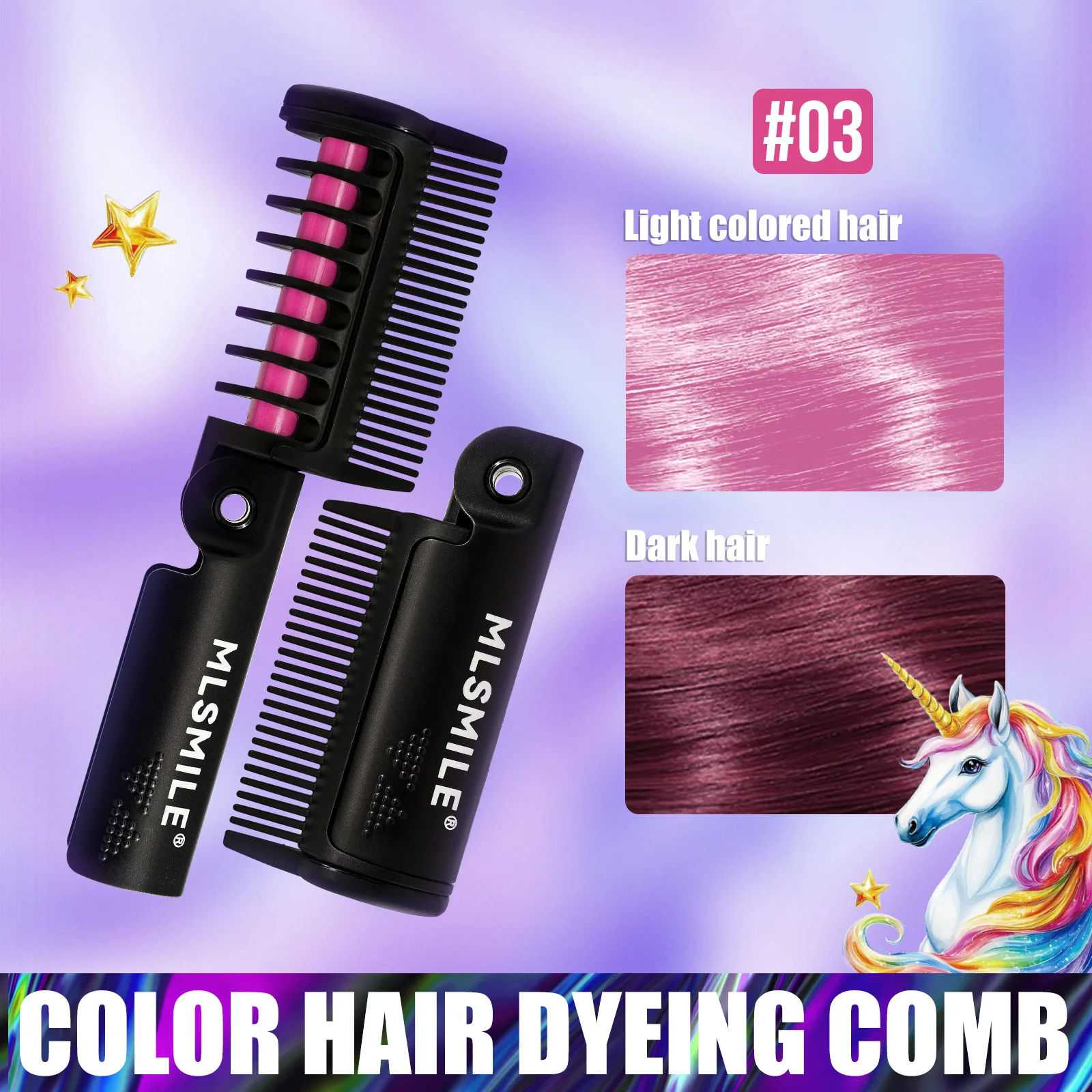 

Щітка Для Волосся 1-12color Hairs Chalk Comb Set Temporary Washable Hair Color Dye DIY Hair for Adults Hair Styling and Coloring