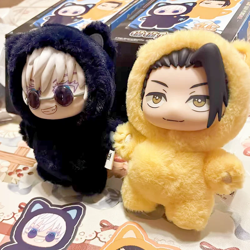 

Genuine Eaki Jujutsu Kaisen Season 2 Cat Park Party Gojo Satoru Blind Box Plush Doll Bag Pendant Model Collection Gifts