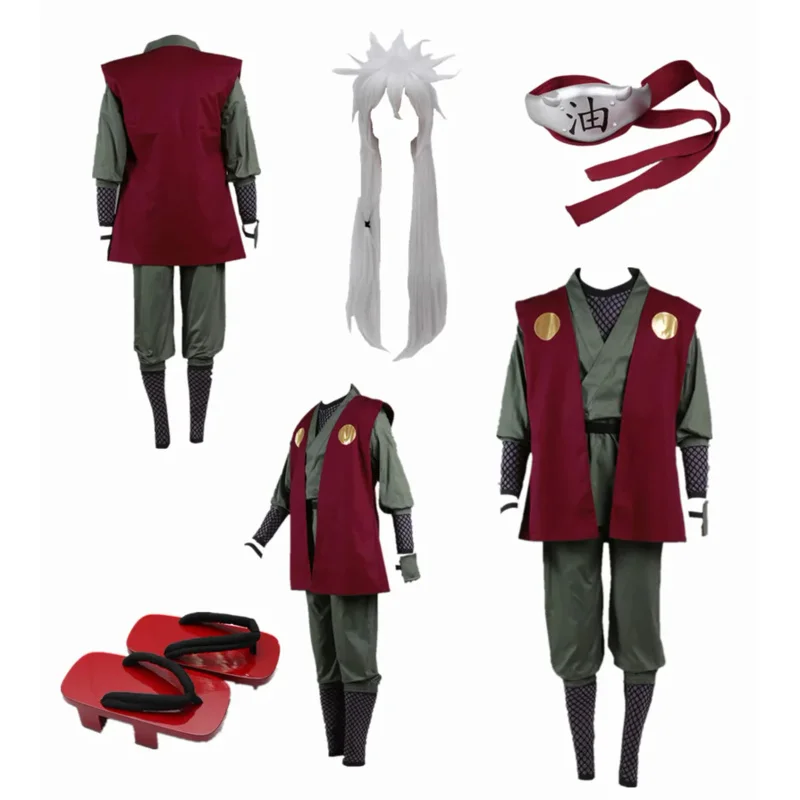 Anime cosplay Jiraiya Cosplay Kimono suit Costume Whole Set comic cosplay Halloween costumes