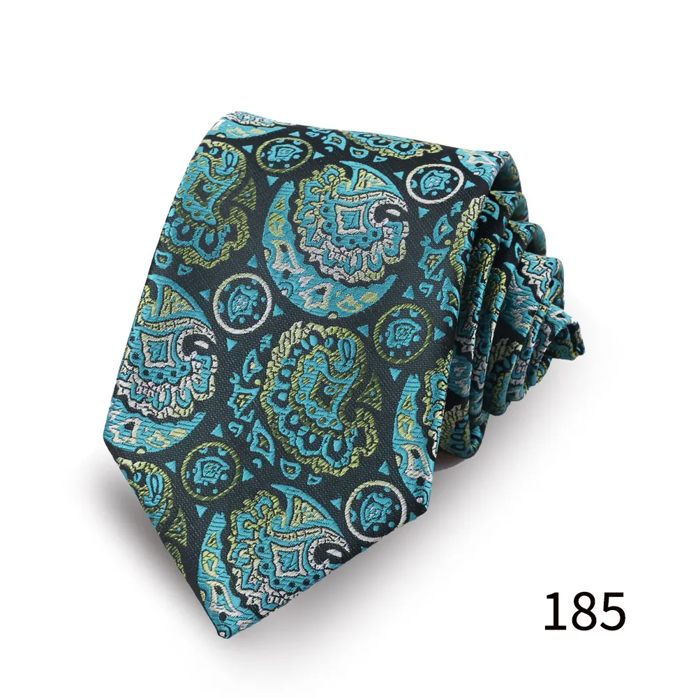 Fashion Men Tie 100% Silk Necktie Silk Necktie For Men New Style Floral Paisley Fit Wedding Business Workplace Slim Ties Gift