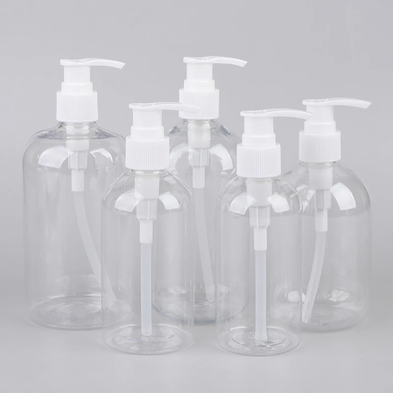 1 قطعة 200-500 مللي المحمولة مضخة فارغة زجاجات اسطوانة الشامبو غسول دائم إعادة الملء الحاويات للصابون السائل