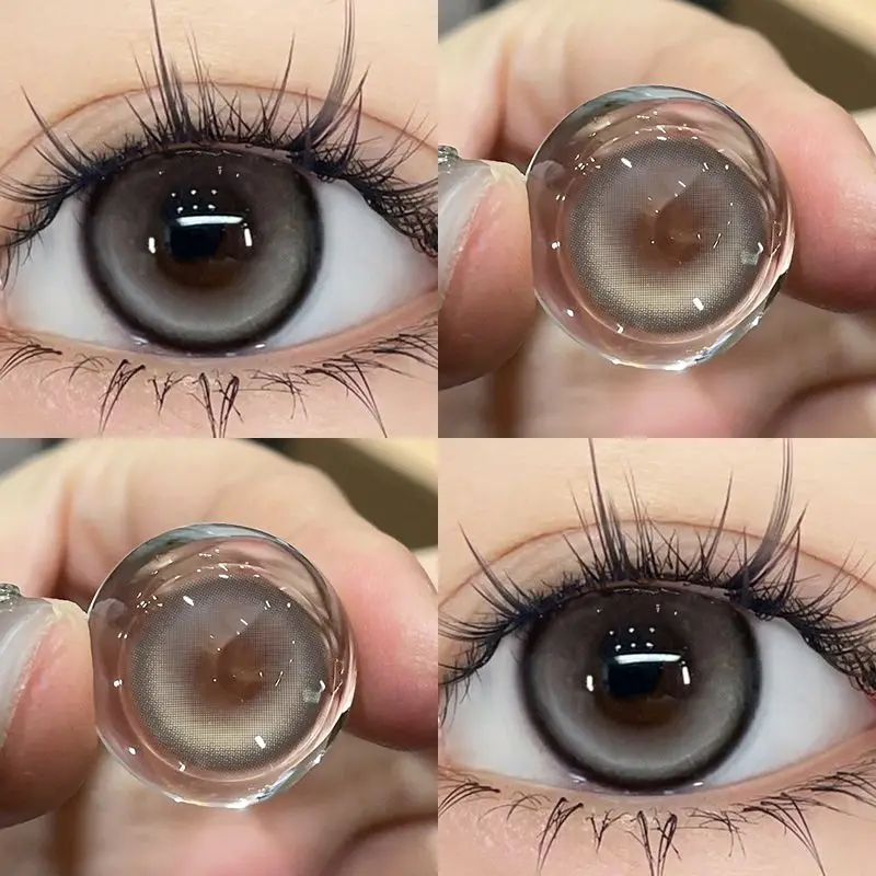 KSSEYE 2PCS Contact Lenses for Eyes Korean Lens High Quality Natural Pupils Blue Contact Lens Cosmetics Brown Lens Fast Shipping