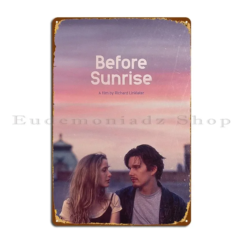 قبل شروق الشمس علامات معدنية سينما نادي حفلة المطبخ شخصية جدار مخصص تين تسجيل ملصق #1