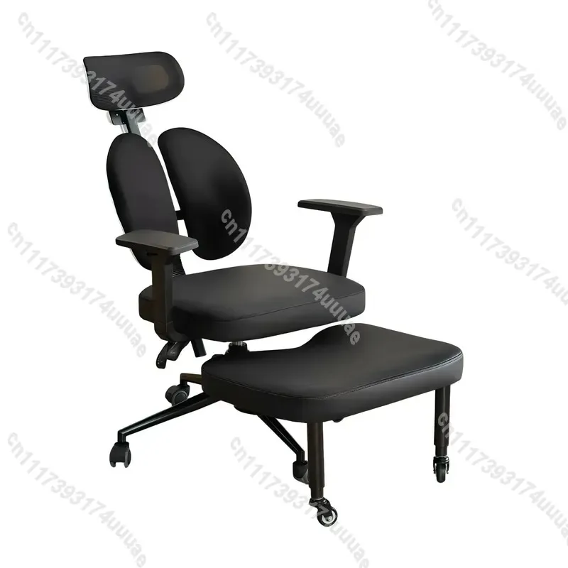 Ergonomic Kneeling Chair with Double Back Support Cross Leg Meditation Stool Comfortable Reclining Squatting Seat for Office