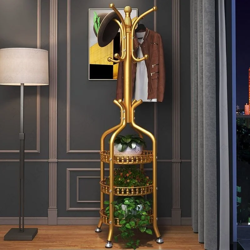 

Floor to Ceiling Clothes Ra Household Bedroom Hanging Storage Organizer Multi-Purpose Clothing Drng Ra with Multiple Clips