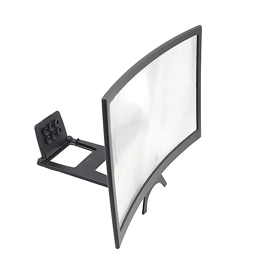 12 inch Curved Screen Display Mobile Phone Amplifier Bracket Reduce Radiation Eye Protection 3D Phone Screen Magnifier