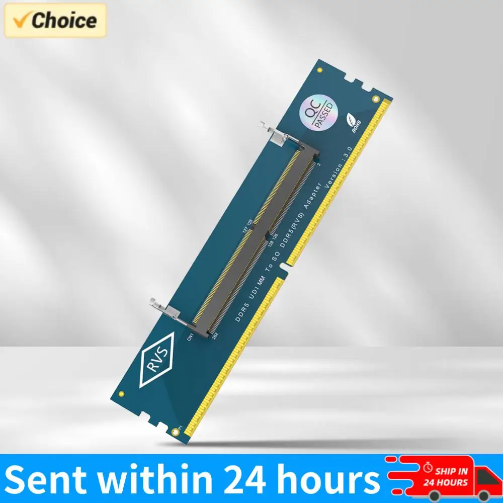 

Адаптер SO-DIMM DDR5 для ноутбуков (переходник с SO DDR5 на U-DIMM DDR5) для настольных ПК, конвертер модулей оперативной памяти DDR5 SO-DIMM для игровых ноутбуков