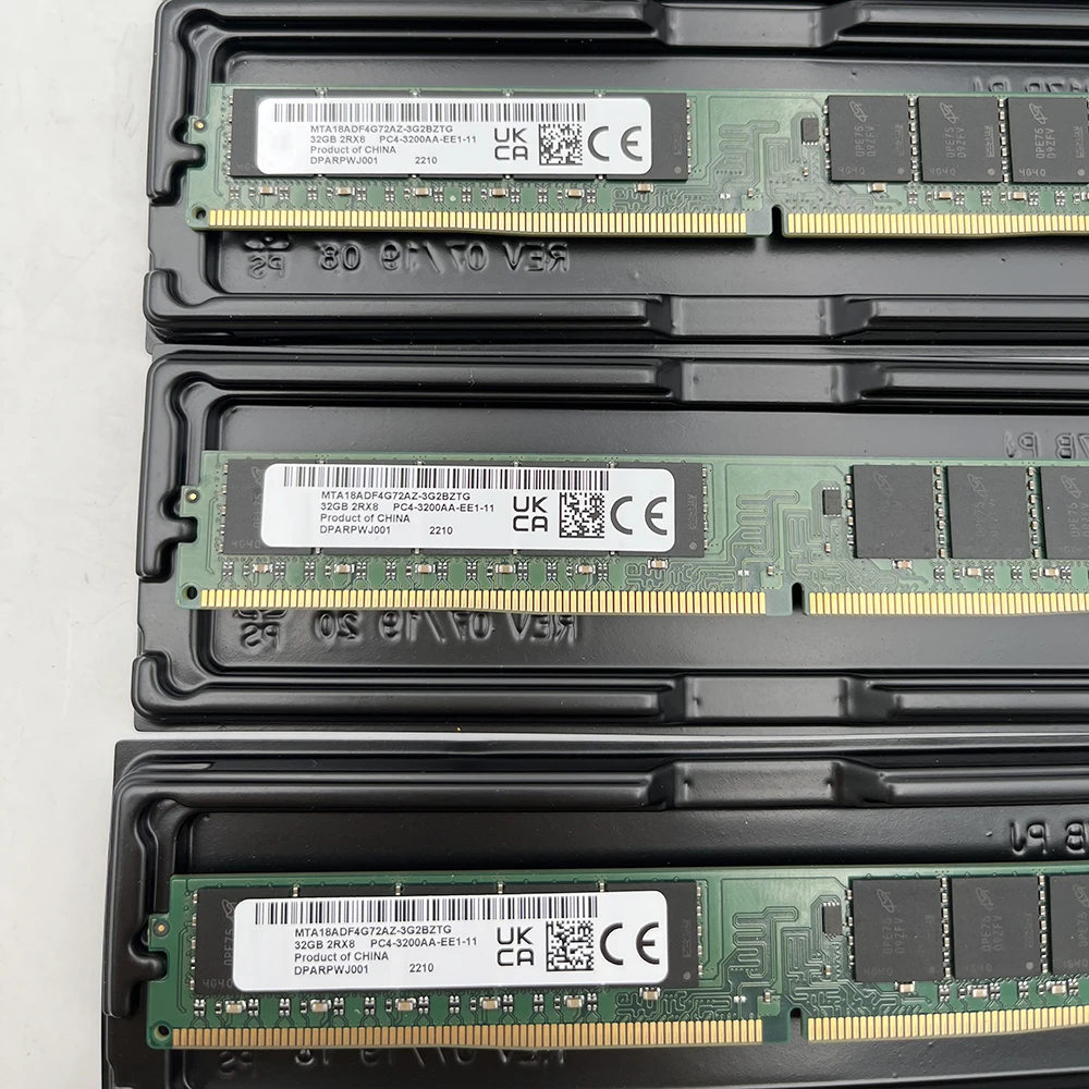 ECC VLP Ram para MT, 2RX8, PC4-3200, DDR4 3200, UDIMM, 32GB, 1 PC