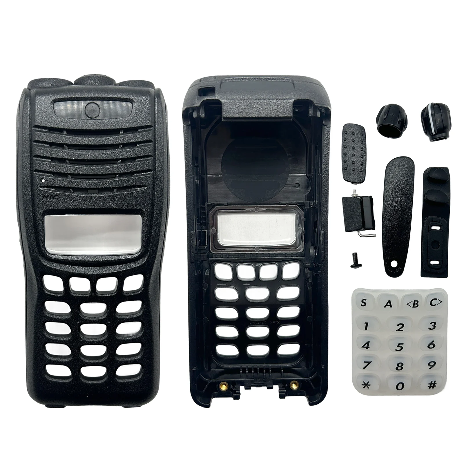 Walkie Talkie Full-Keypad Front Housing Case Kit For TK2317 TK3317 TK2312 TK3312 Portable Two Way Radio