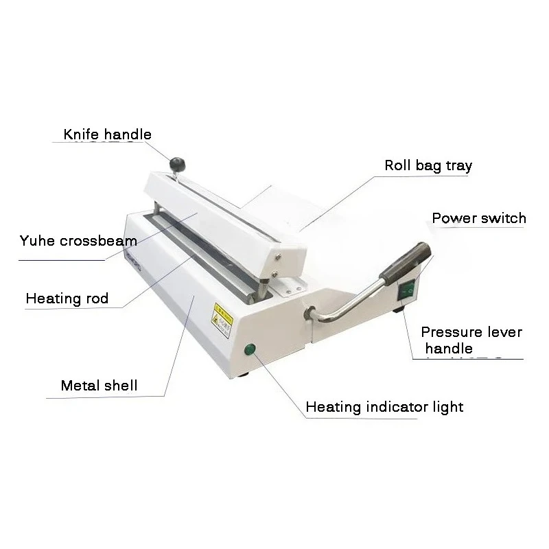 Dental sealing machine hospital sterilization bag pouch sealing machine medical thermal sealer 400W 220V
