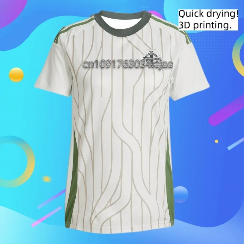 

MOTO-2025 Womens Northern Ireland Away Football Shirt Oversized Training Soccer Milan Uniform Breathable Unisex Jersey