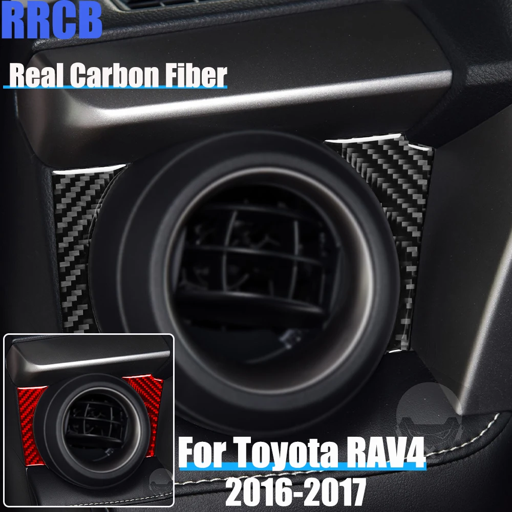 

Настоящее углеродное волокно, автомобильные аксессуары, отделка приборной панели водителя, декоративная мягкая наклейка на чехол для Toyota RAV4 2016-2017