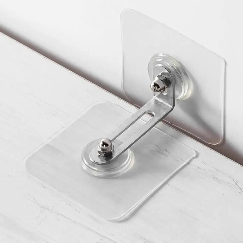 

C5AA 4 Pcs Furniture Anchors Anti-tip Furniture Straps Adjustable Anti-Fall Buckle Cabinet Anchors Furniture Wall Anchors