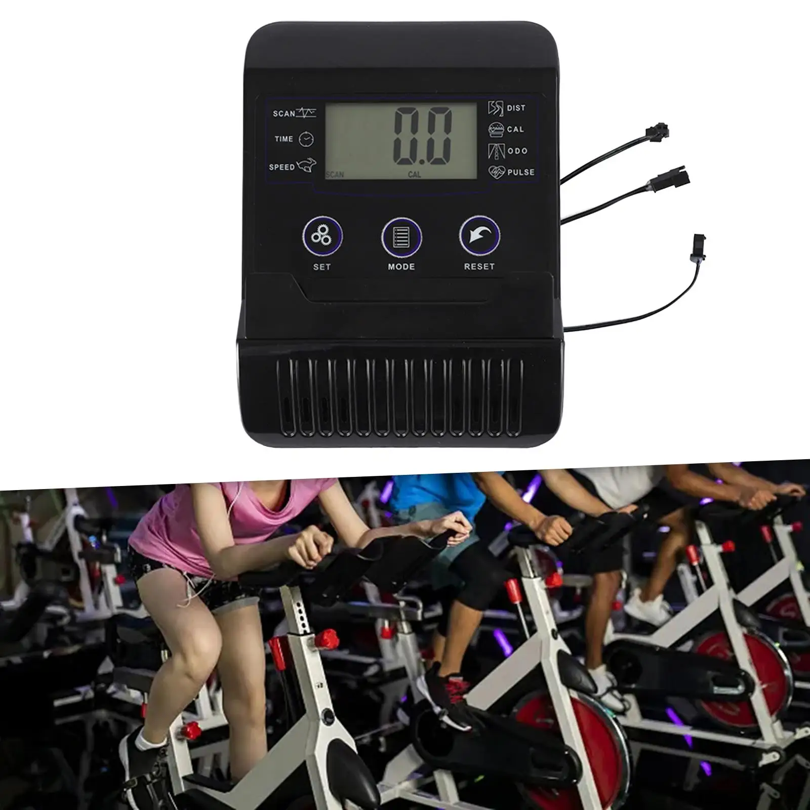 

Monitor Speedometer Replacement Rowing Machine Monitor Screen for Fitness Equipment Indoor Sports Fan Bicycle Exercise Machine