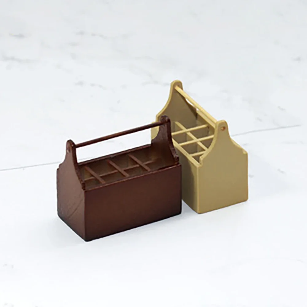 1 個 1/12 ドールハウスミニチュア樹脂ツールボックスシミュレーション収納ボックス模型玩具ミニ装飾ドールハウスアクセサリー