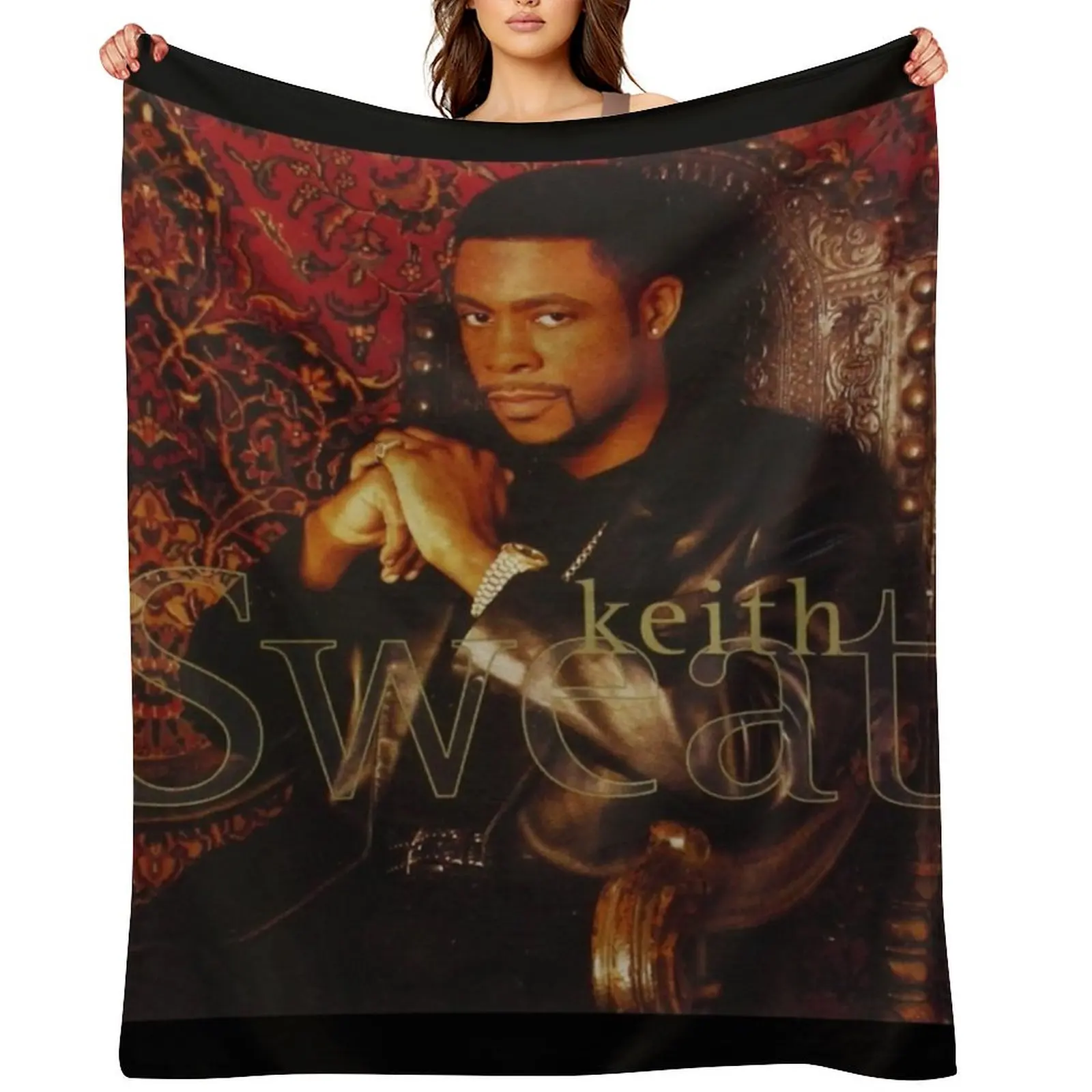 

Keith Sweat great Throw Blanket warm for winter Camping Hairy Retros Blankets