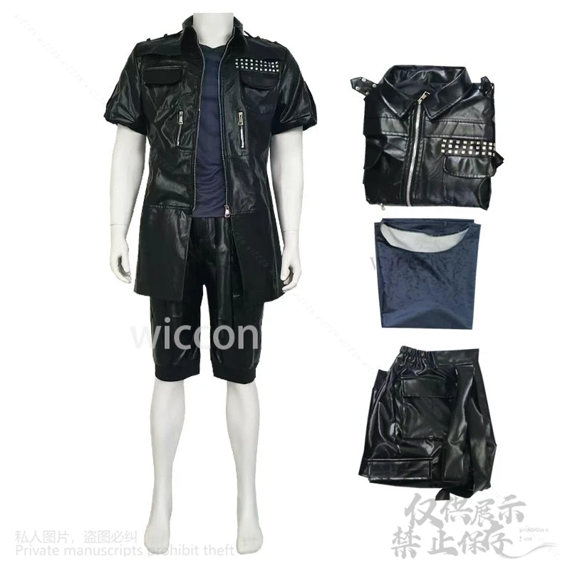 أزياء Nokutisu Rushisu Cheramu أنيمي لعبة FF التأثيرية أزياء الخيال القوطي الشرير Y2K Jirai Kei برشام القمم والسراويل الباروكات حسب الطلب