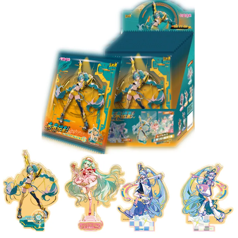 

KAYOU Hatsune Miku Card Rin Len The Future Figure Acrylic Stand Model Plate Desk Decor Standing Peripherals Collectible