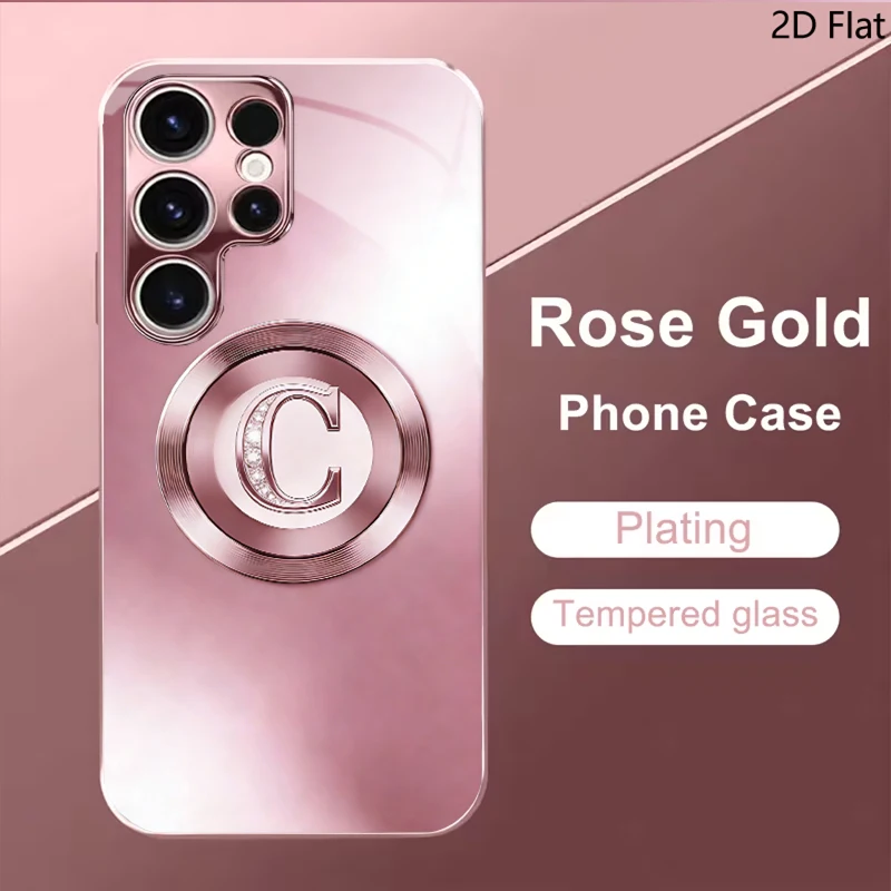 Diamond C For Samsung Galaxy S24 S25 S26Ultra S23 S22 S21PLUSFE A55 A54 A52 A35 A15 Phone Cover Shockproof Protective Back Cover