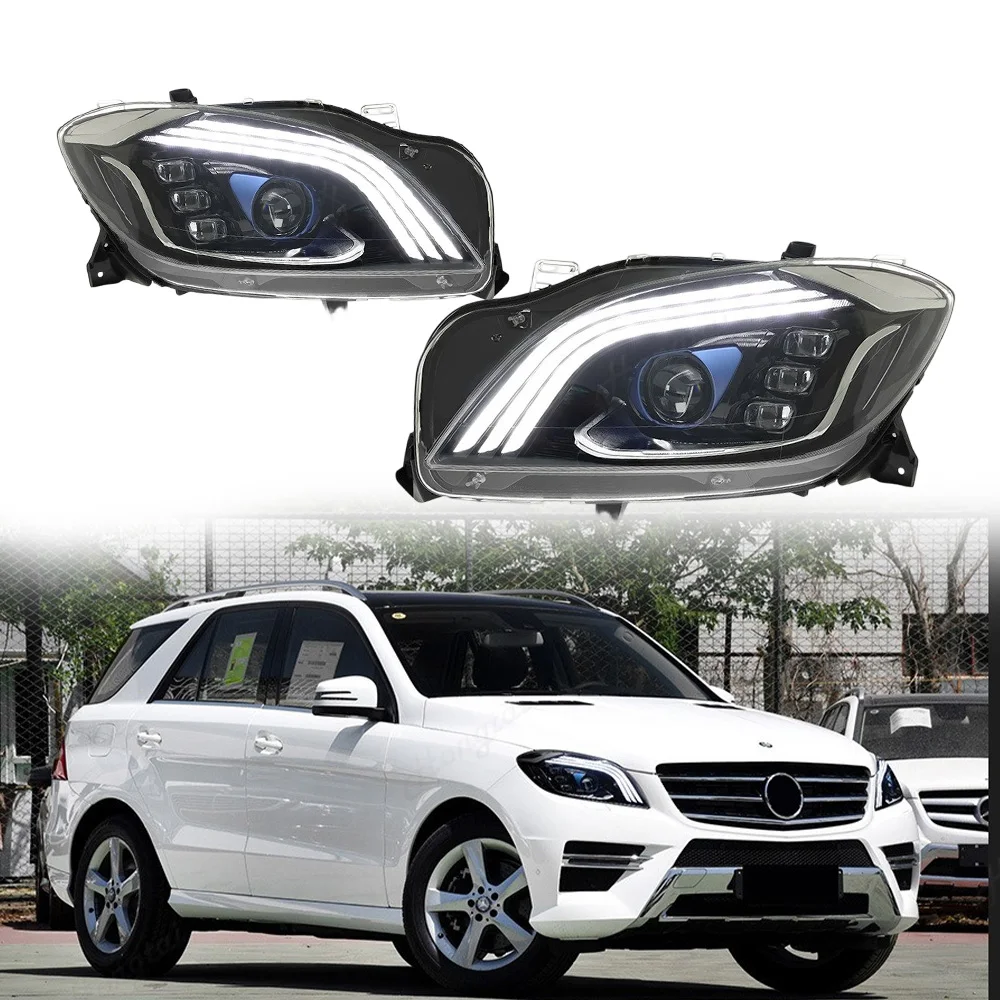 Headlight Assembly For 2012 2013 2014-2015 Mercedes-Benz ML W166 LED Auto Headlamp Assembly Projector Lens Accessories Kit