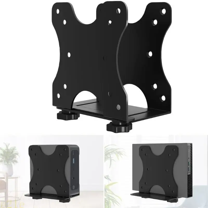

E21E Adjustable Thin Client Mount Bracket Under Desk Space Saving Arm Stand For Small PC VESA Monitor Arm Stand Replacement