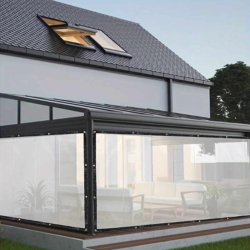 

【Прозрачный навес для двора】Навес из прозрачного материала с герметичным кольцом и защитой от протечек, сохраняющий сухость зоны двора