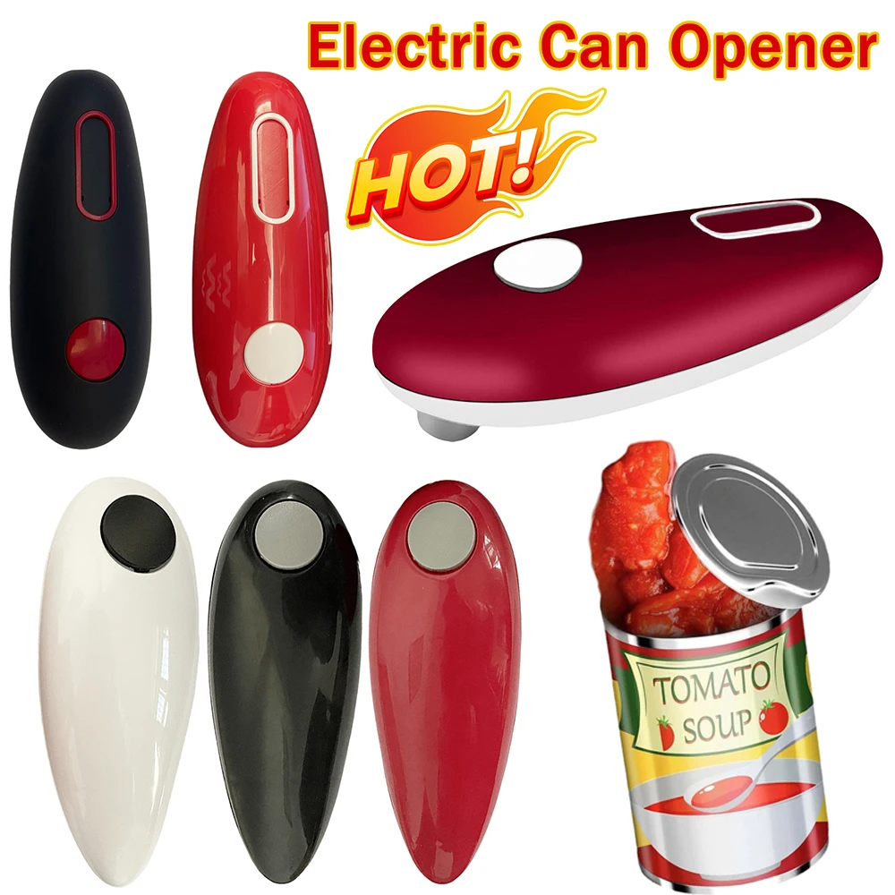 Electric Bottle Opener Automatic Mini Beer Cola Can Opener Handheld Reusable Battery Powered Kitchen Tools Lid Opening Gadgets