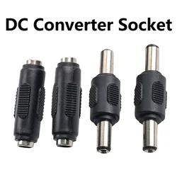 5/20PCS 5.5*2.1MM DC Connector Plug Conversion Head Jack Double Male to Male  Female to Female Panel For CCTV Mounting Adapter