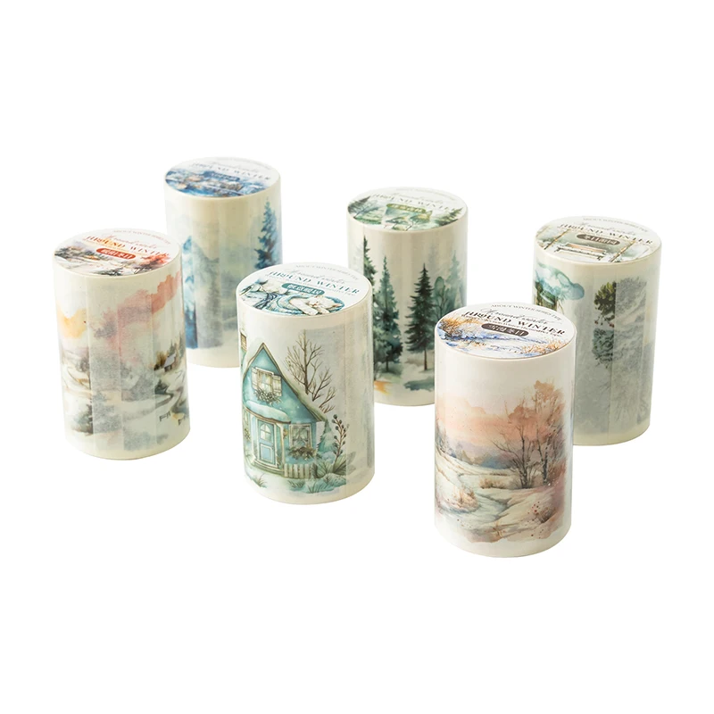 6packs/LOT Probably in winter Series decorative paper masking washi tape