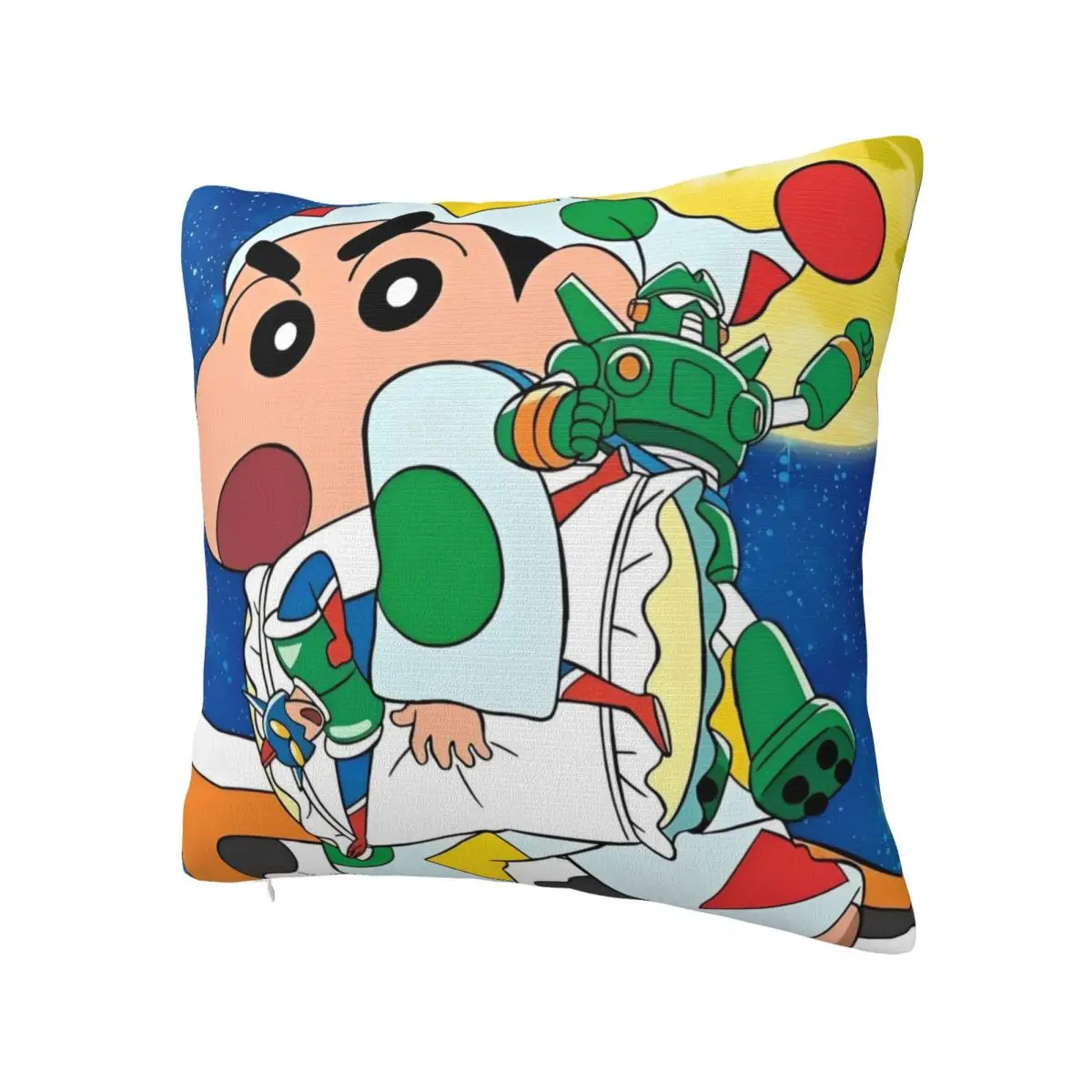 Pillow Cover Crayon Shin-chan Kawaii Miniso Pattern Cushion Cover Trendy Pillow Case For Wedding Party Home Decor Pillowcases