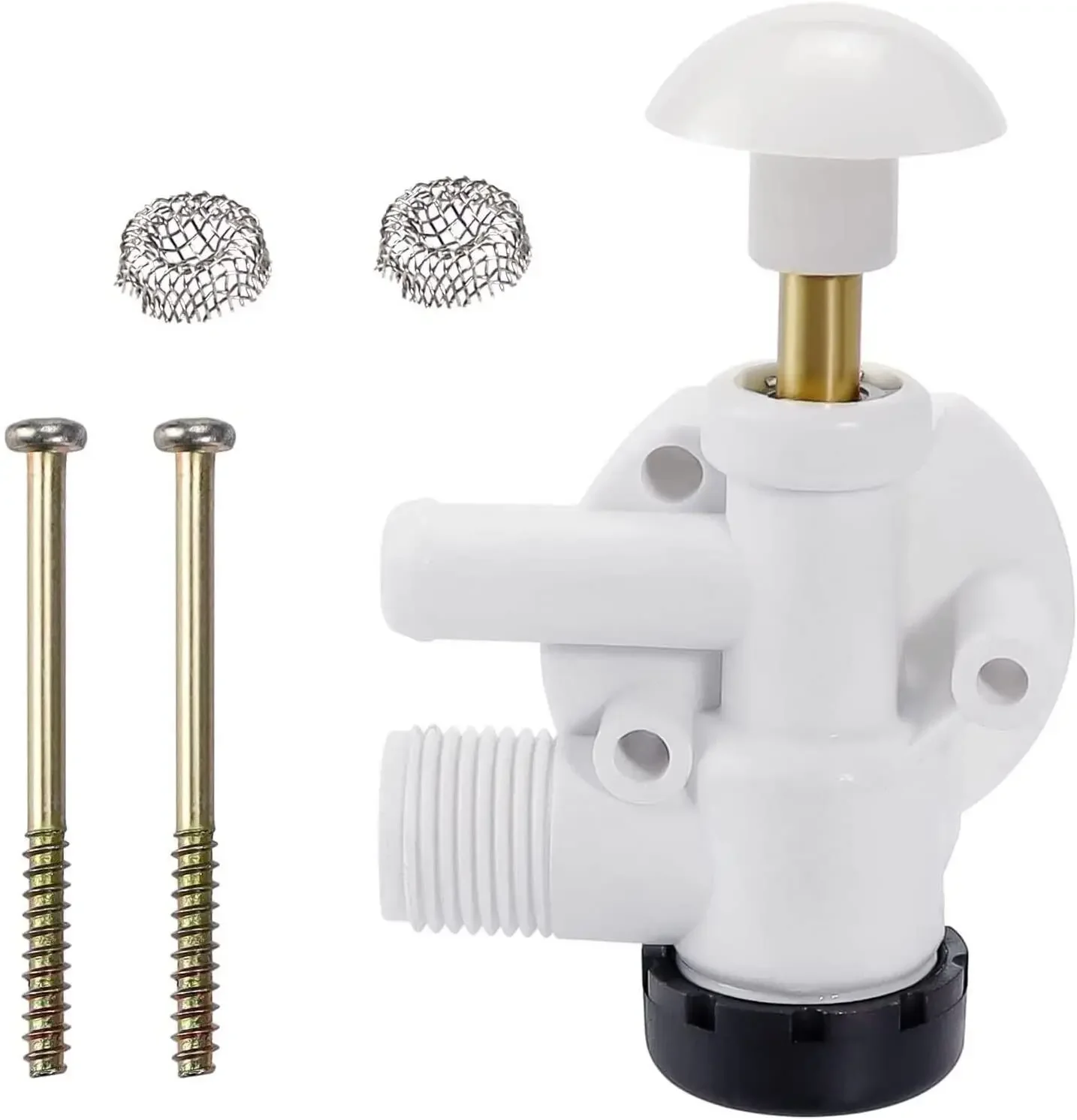 

385314349 RV Water Valve Assembly Camper Trailer Toilet Repair Kit Replaces Dometic Sealand EcoVac Vacuflush Pedal Flush Toilets