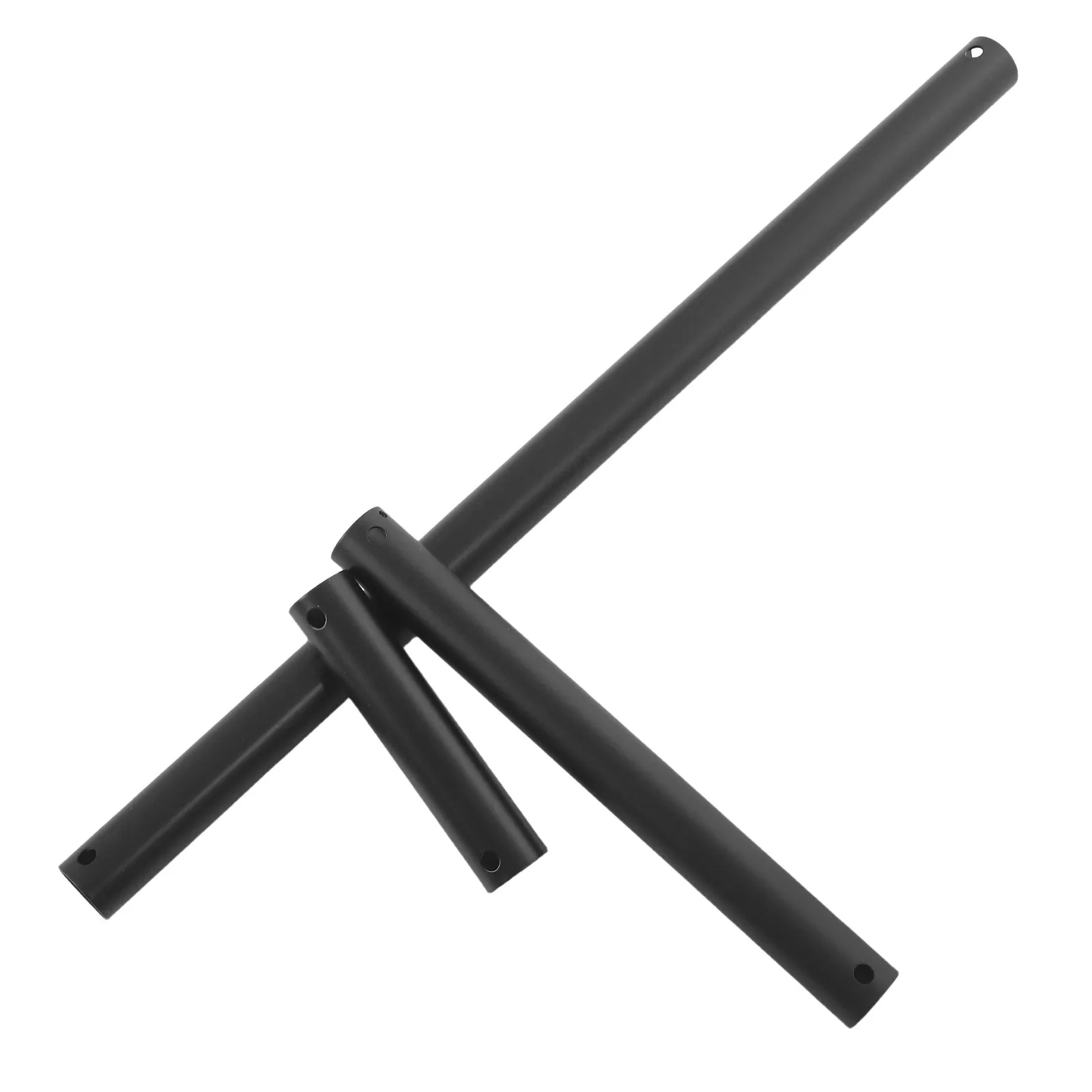 3Pcs Black Metal Ceiling Fan Extension Rods Downrod Set Compatible with Most Room Bedroom Office 9.69 9.84 4.92 Inch