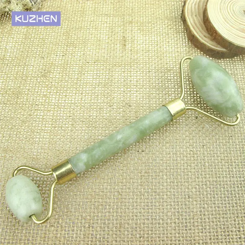 1PCS ธรรมชาติความงามนวดหน้า Jade Roller ใบหน้านวดบางเครื่องมือผ่อนคลาย Drop Ship เครื่องนวดหน้า Jade Roller