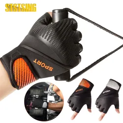 Guantes de entrenamiento para gimnasio, manoplas de levantamiento de pesas con soporte envolvente para la muñeca, protección completa de La Palma y agarres adicionales para Fitness, 1 par