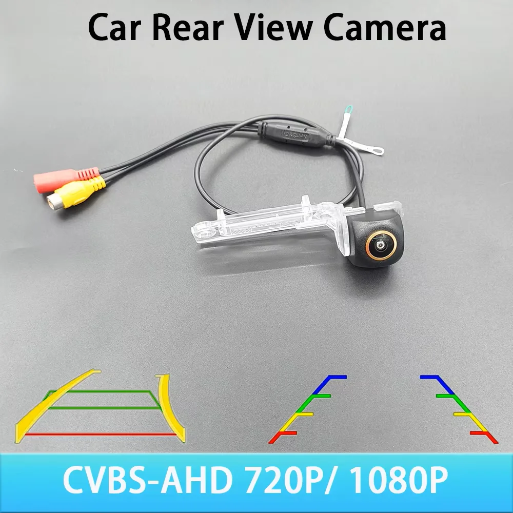 AHD 1080P 720P CVBS Auto-Rückfahrkamera für VW Transporter T5 T30 Caddy Passat B5 Touran Jetta mit Trajektorienlinien/Abstandsmarkierungen
