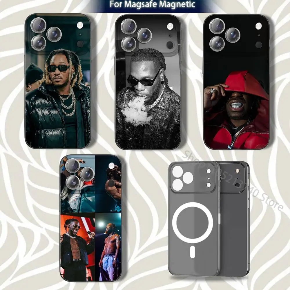 

B-BurnaS Cool B-Boy Singer Phone Case For iPhone 16,14,11,17,13,15,12,Air,Plus,Pro,Max,E,Mini Frosted for MagSafe Magnetic Grey