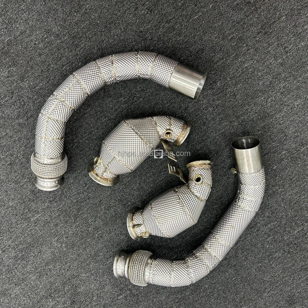 Rytan 304 Edelstahl Valvetronic Flow Gerade Auspuffrohre Downpipe Auspuffanlage für BMW M5 F90 4.4T Leistungs-Upgrade – Detail 5
