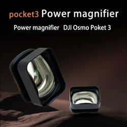 For DJI Osmo Pocket 3 Magnifier Lens 40° Wide Angle Filter Optical Glass 2x Zoom Optical Lens Magnetic design Quick Installation