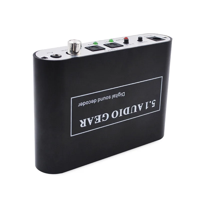 5.1 Audio Decoder Digital Sound DTS/AC3/PCM Optical To Stereo Surround Digital To Analog Converter HD 2 SPDIF 3.5 AUX Coaxial