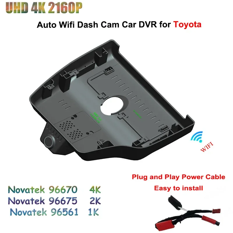 

High quality Driving Recorder Ultra HD 2160P 4K Car DVR Dedicated Video Recorder 2K WIFI 24H Dash Cam For Toyota Avalon‌ 2024