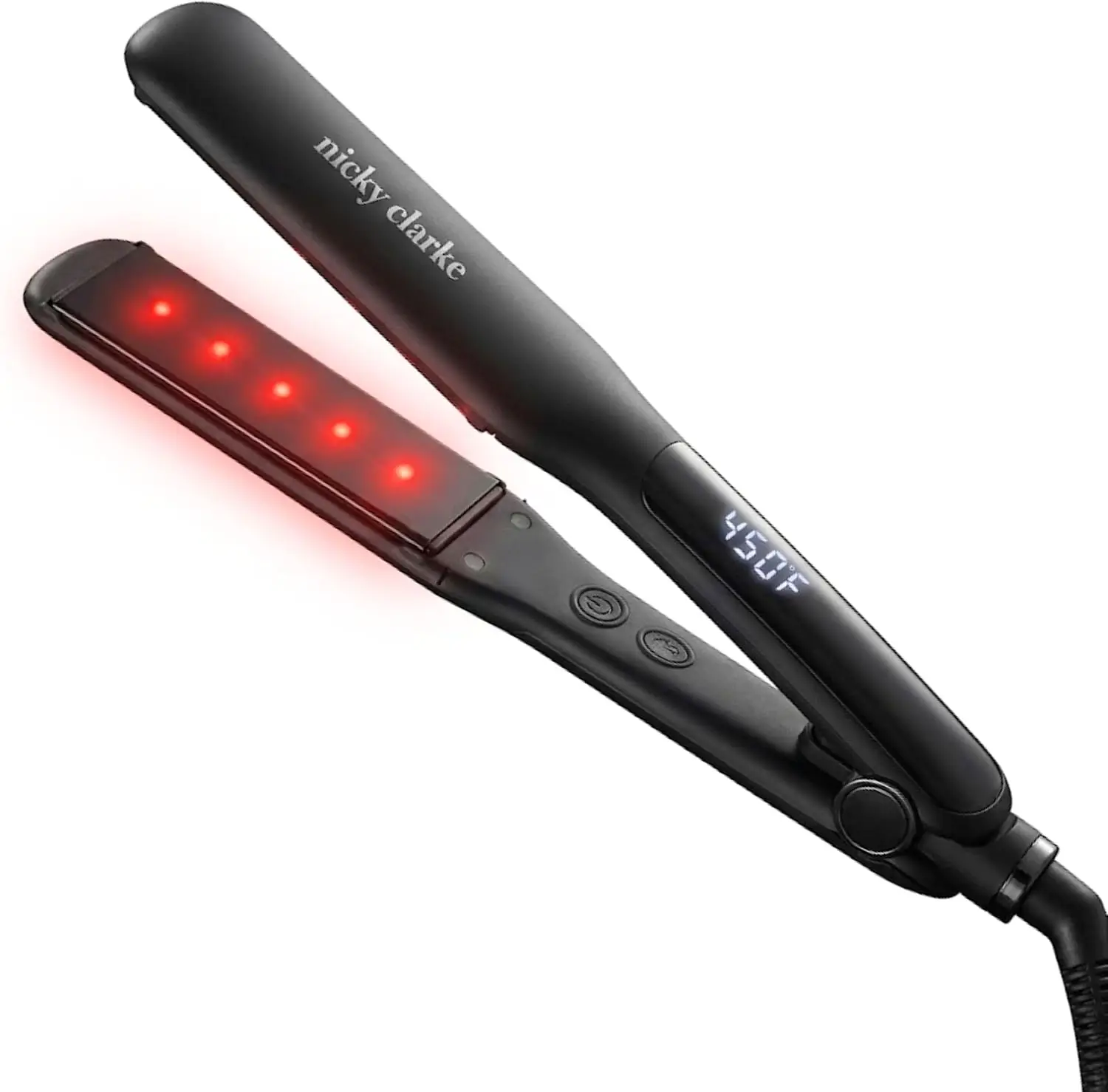 Professional Titanium Hair Straightener with Infrared Technology, Flat Iron for Women