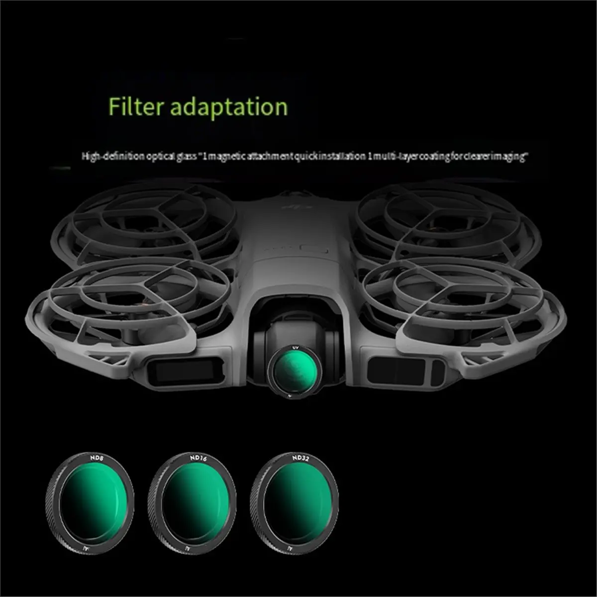 For NEO2 ND Filters Set ND8 ND16 ND32 Filters for NEO2 Drone Neutral Density Camera Lens ND Filter