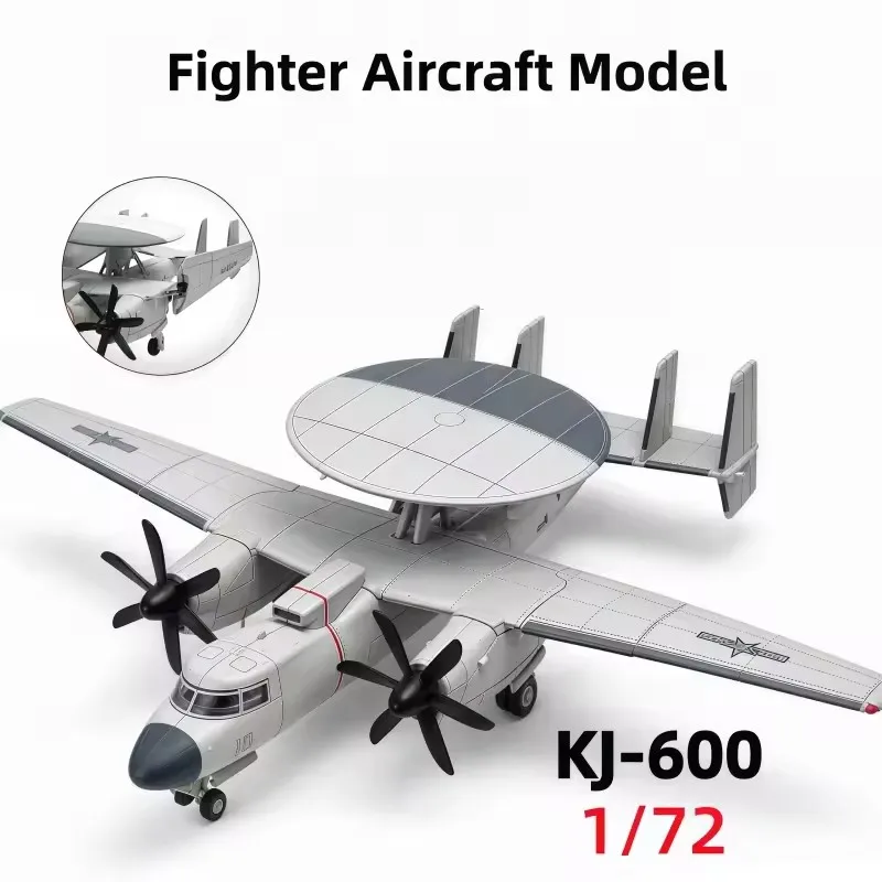 1/72 Scale Airplane China New Shipborne KJ-600 Warning Aircraft model Building Glue Free Fighter Model Military Fans Collectors