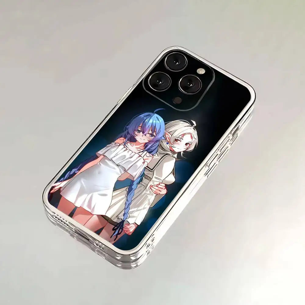 حافظة هاتف M-Mushoku Roxy Migurdia T-Tensei لهاتف iPhone 17,16,15,14,13,12,11 Plus,Pro,Max,Plus,E,SE4,غطاء شفاف صغير