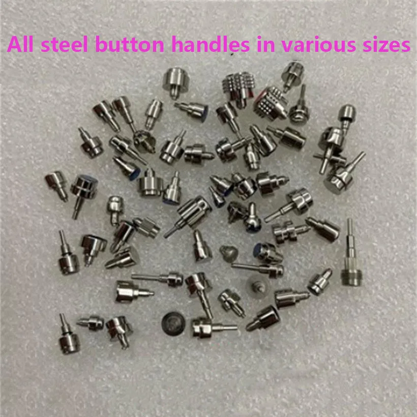 Watch Accessories All Steel Button Handles Various Big Small Sizes Mixed Handle Each Bag Comes in Multiple Styles Clock Parts
