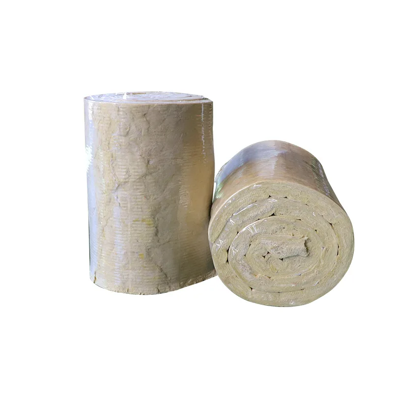 A1 level insulation rock wool roll felt is processed and produced in a Chinese factory