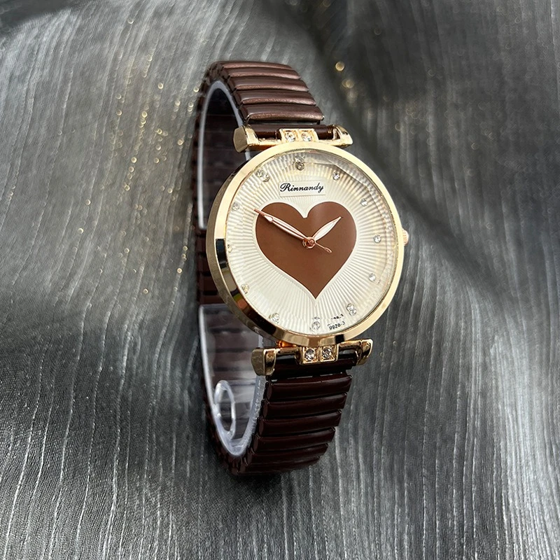 Новые кварцевые часы с цветной резинкой Love Lazy Watch, женские часы с бриллиантами, стереоскопические часы, שעון Gandוןtua á