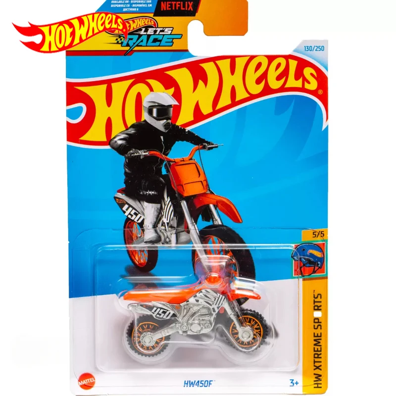 2024G оригинальный Мотоцикл Hot Wheels HW240F Игрушки для мальчиков 1/64 литый под давлением мопед из сплава модель стрейм спорт подарок на день