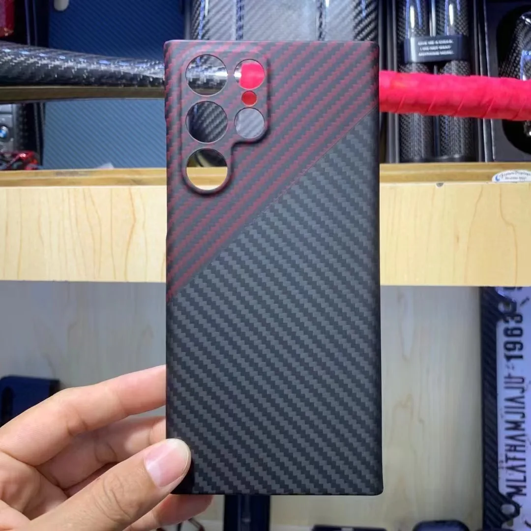 

Чехол из углеродного волокна для телефона Samsung S22 Ultra 5G Pure Real Aramid Fiber Anti-fall для Galaxy S22 Plus защитный чехол для объектива